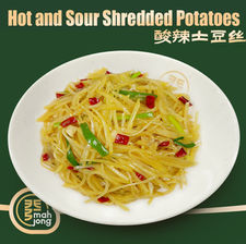 Hot and Sour Shredded Potatoes: 酸辣土豆丝 Mahjong